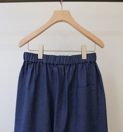 denim wide easy pants