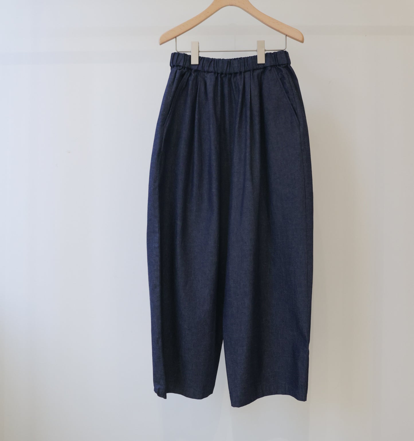 denim wide easy pants