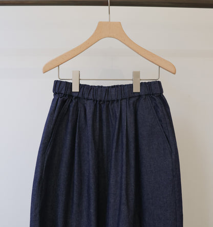 denim wide easy pants