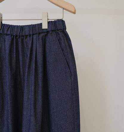 denim wide easy pants