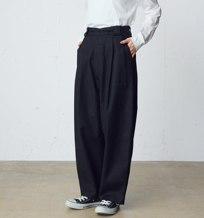 slacks pants with belt