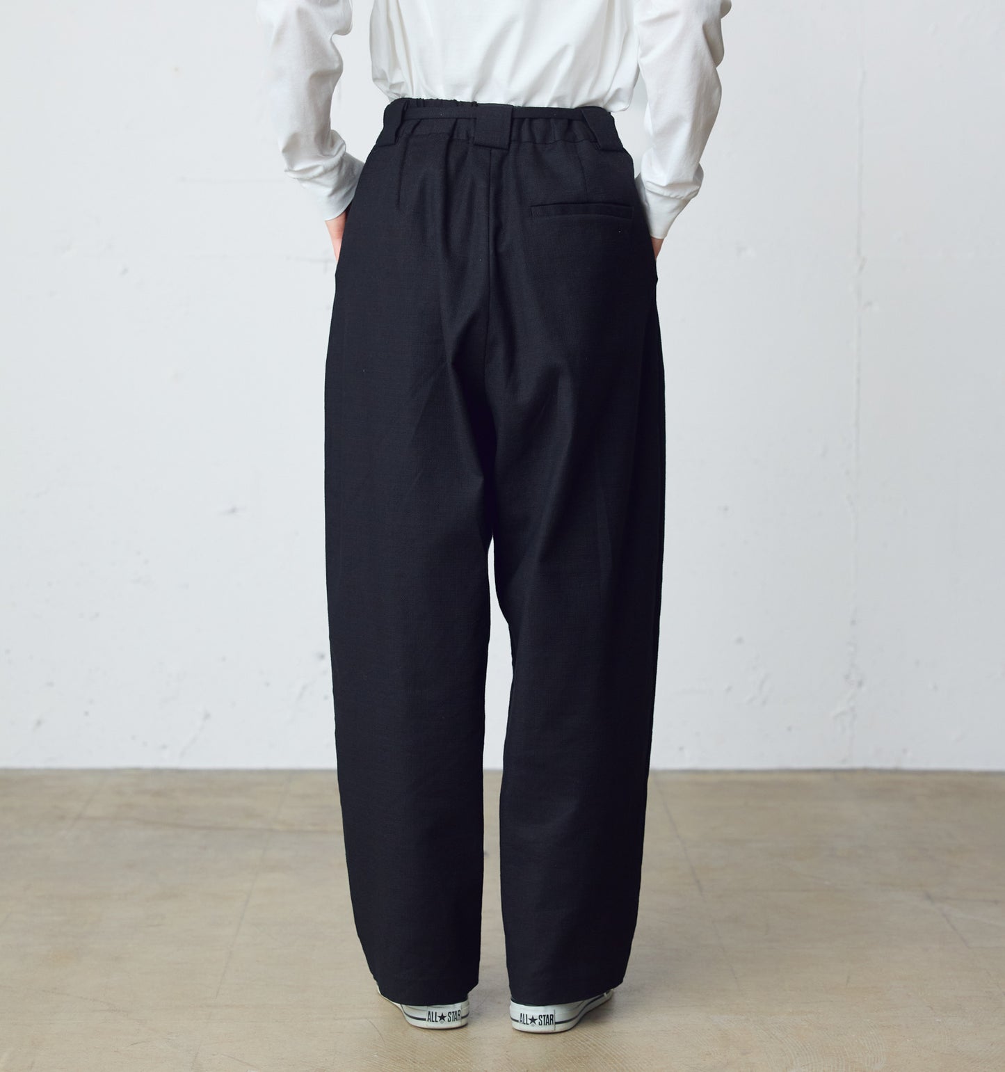 slacks pants with belt