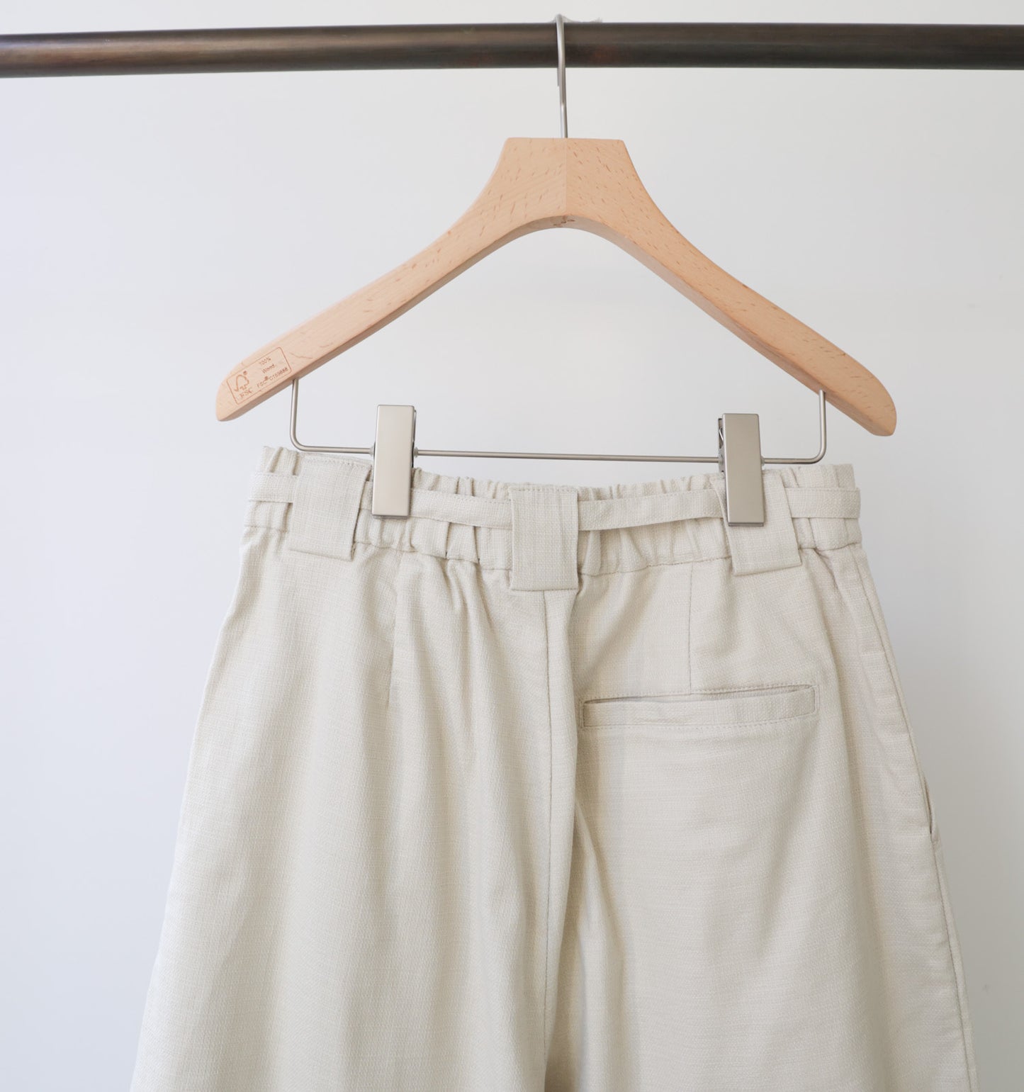 slacks pants with belt