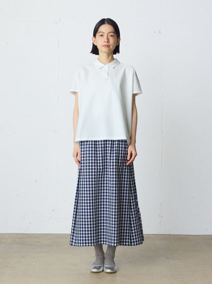 seersucker check skirt