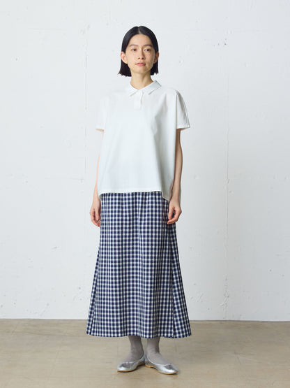 seersucker check skirt