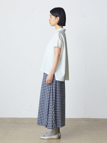 seersucker check skirt