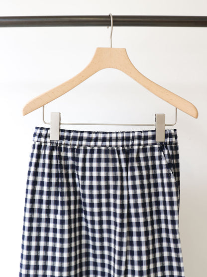 seersucker check skirt