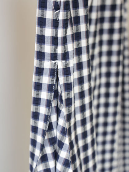 seersucker check skirt