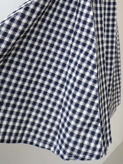 seersucker check skirt