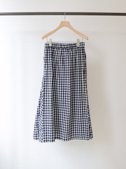 seersucker check skirt