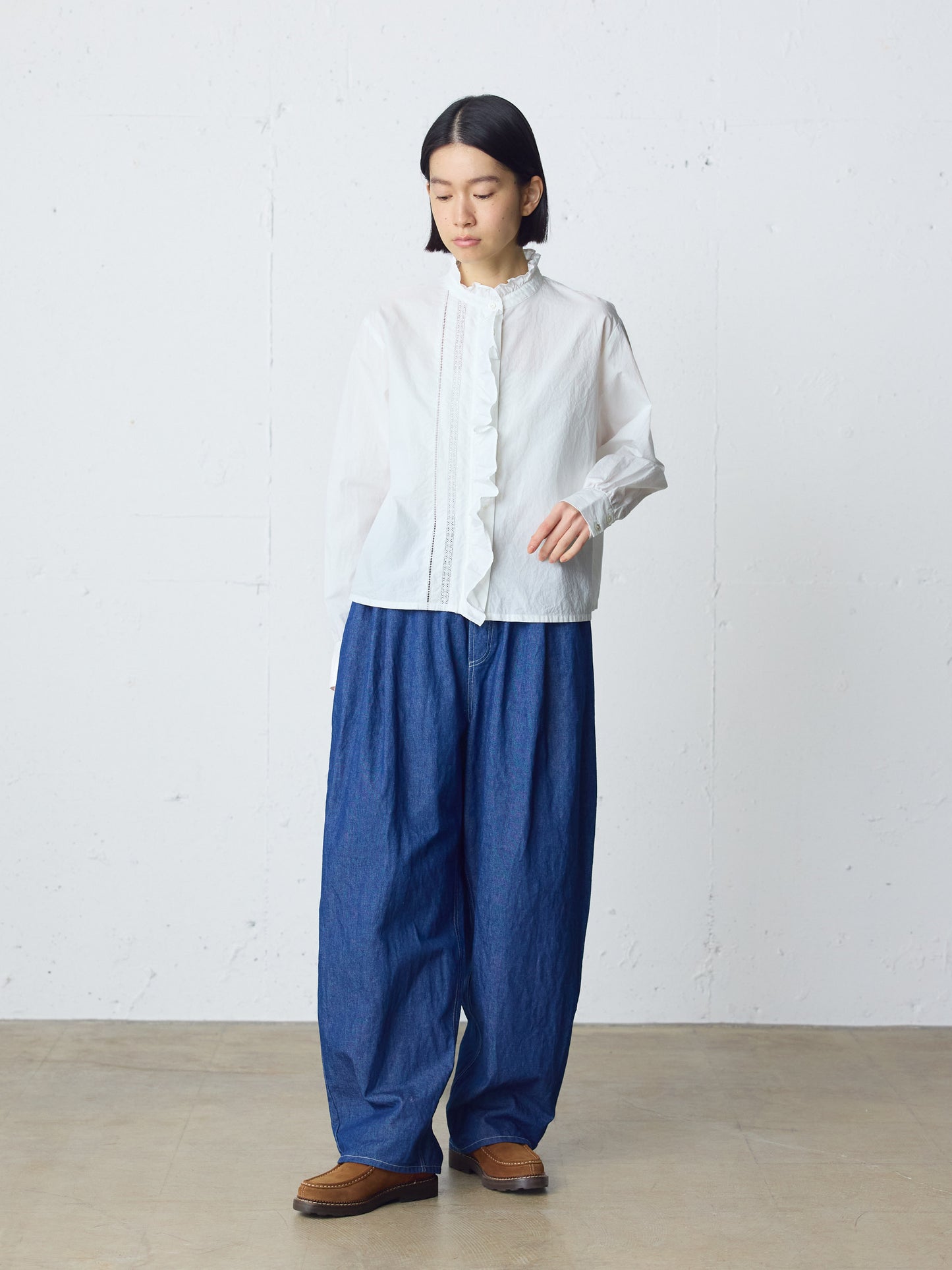 wide tapered denim