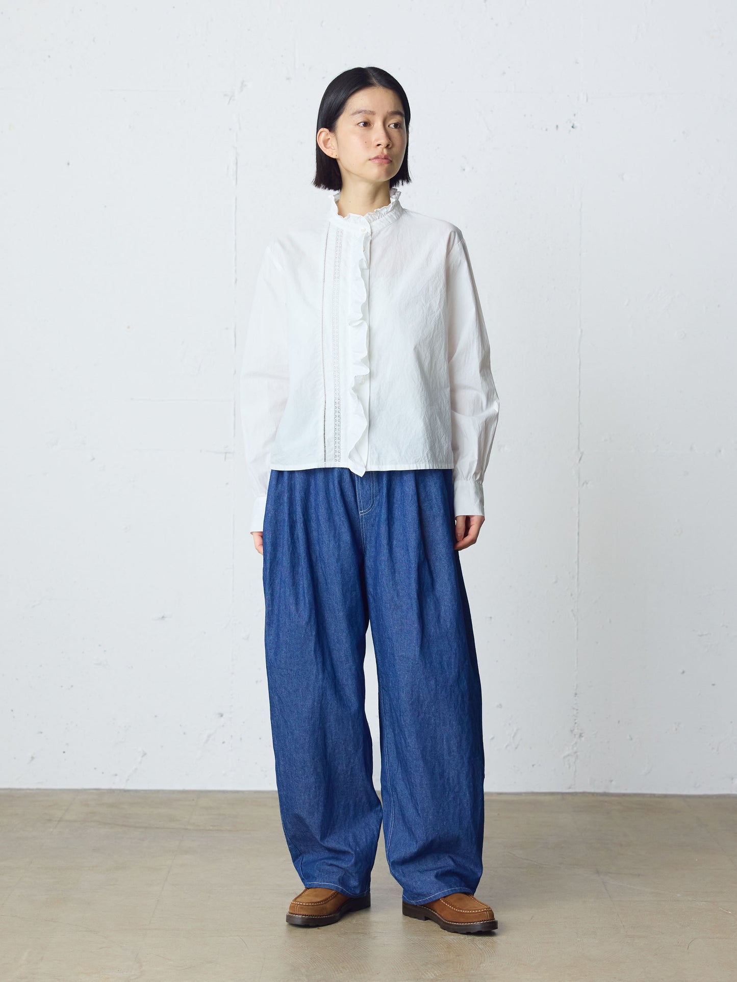 wide tapered denim