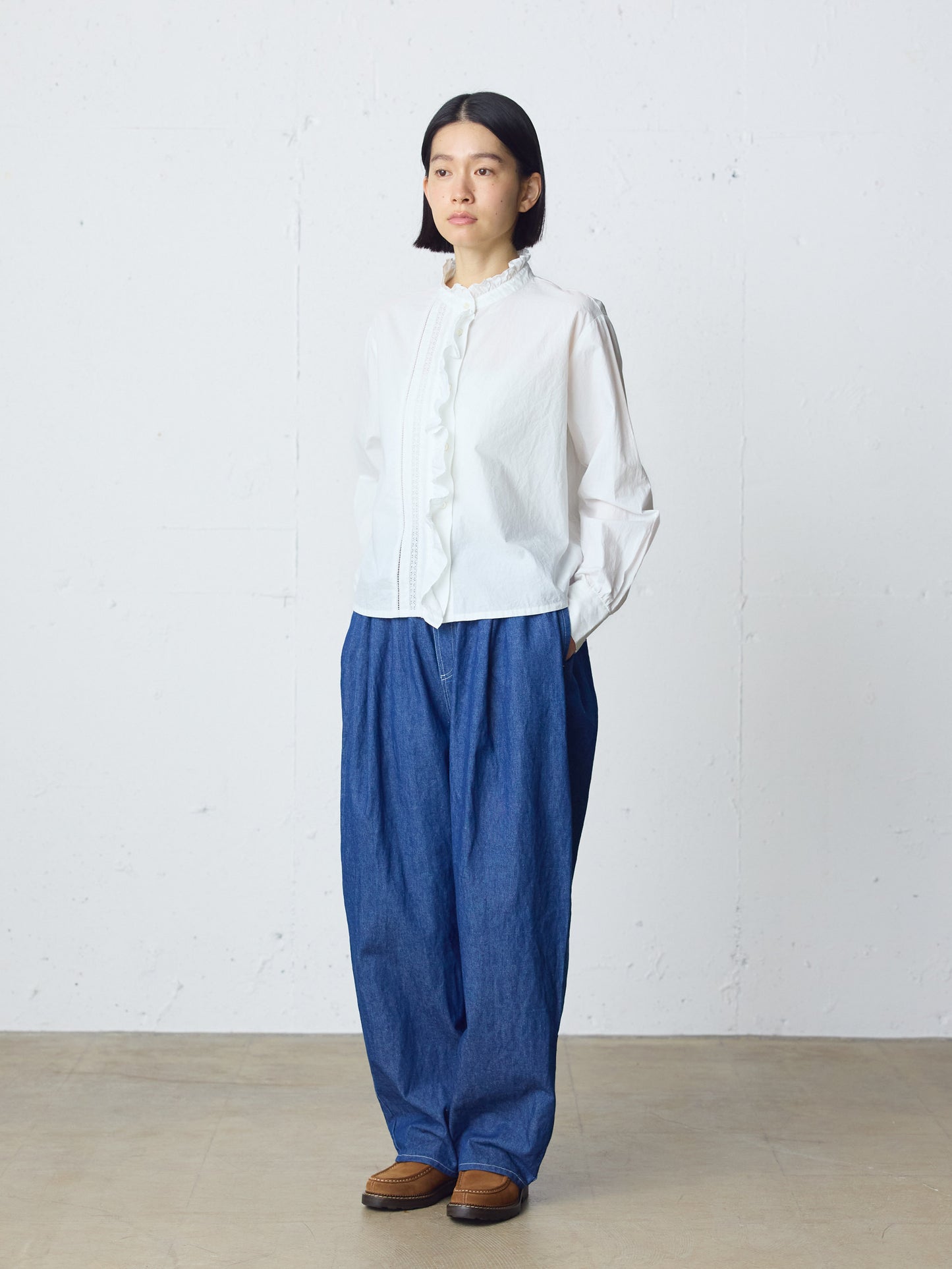 wide tapered denim