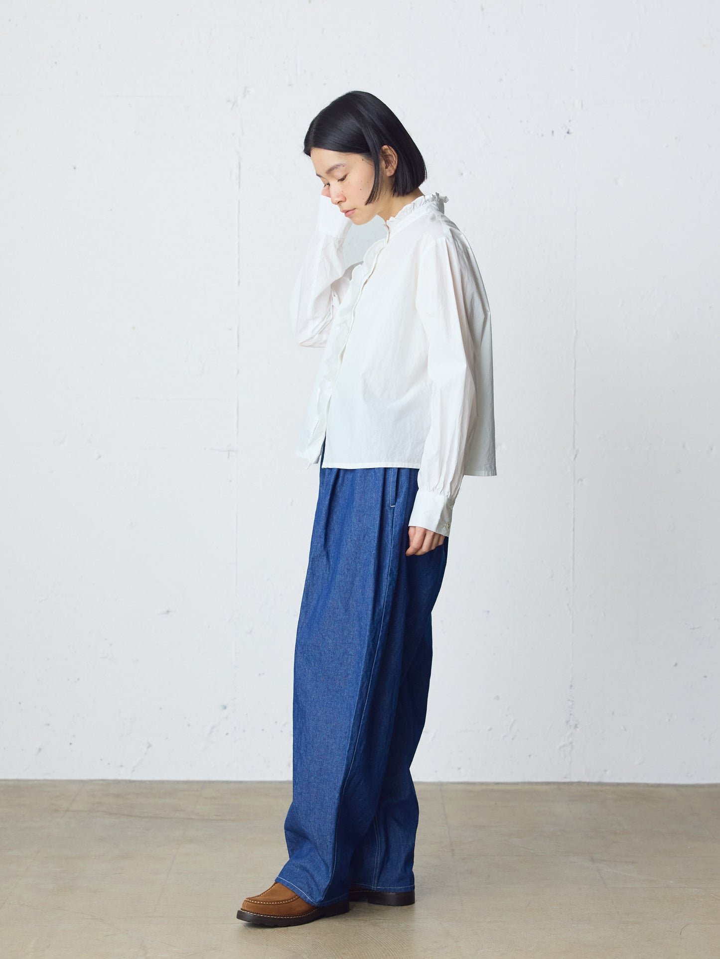wide tapered denim