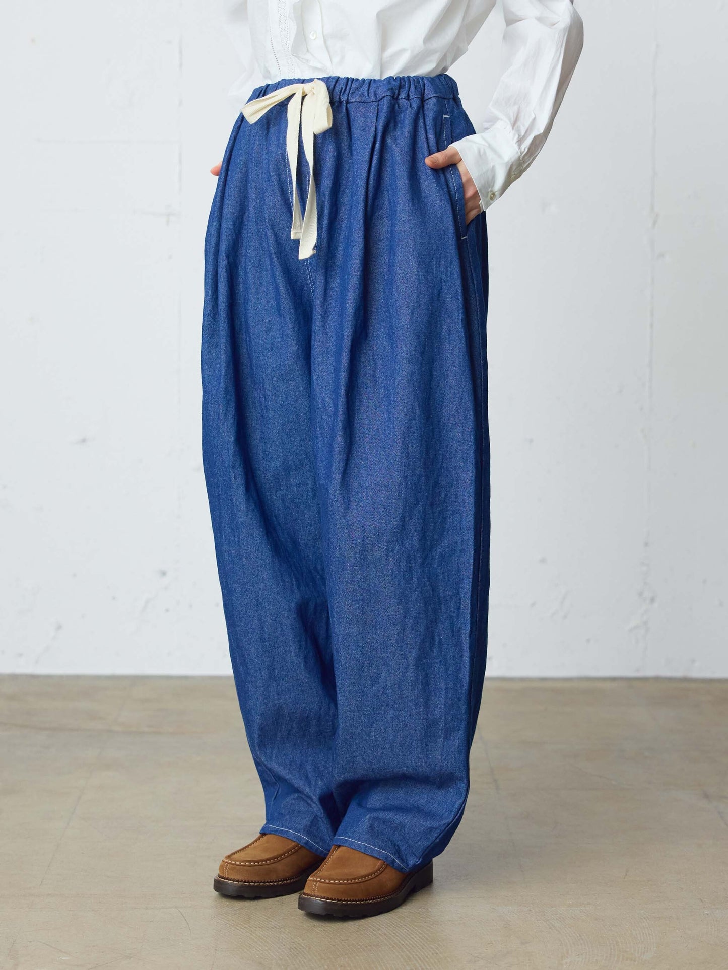 wide tapered denim