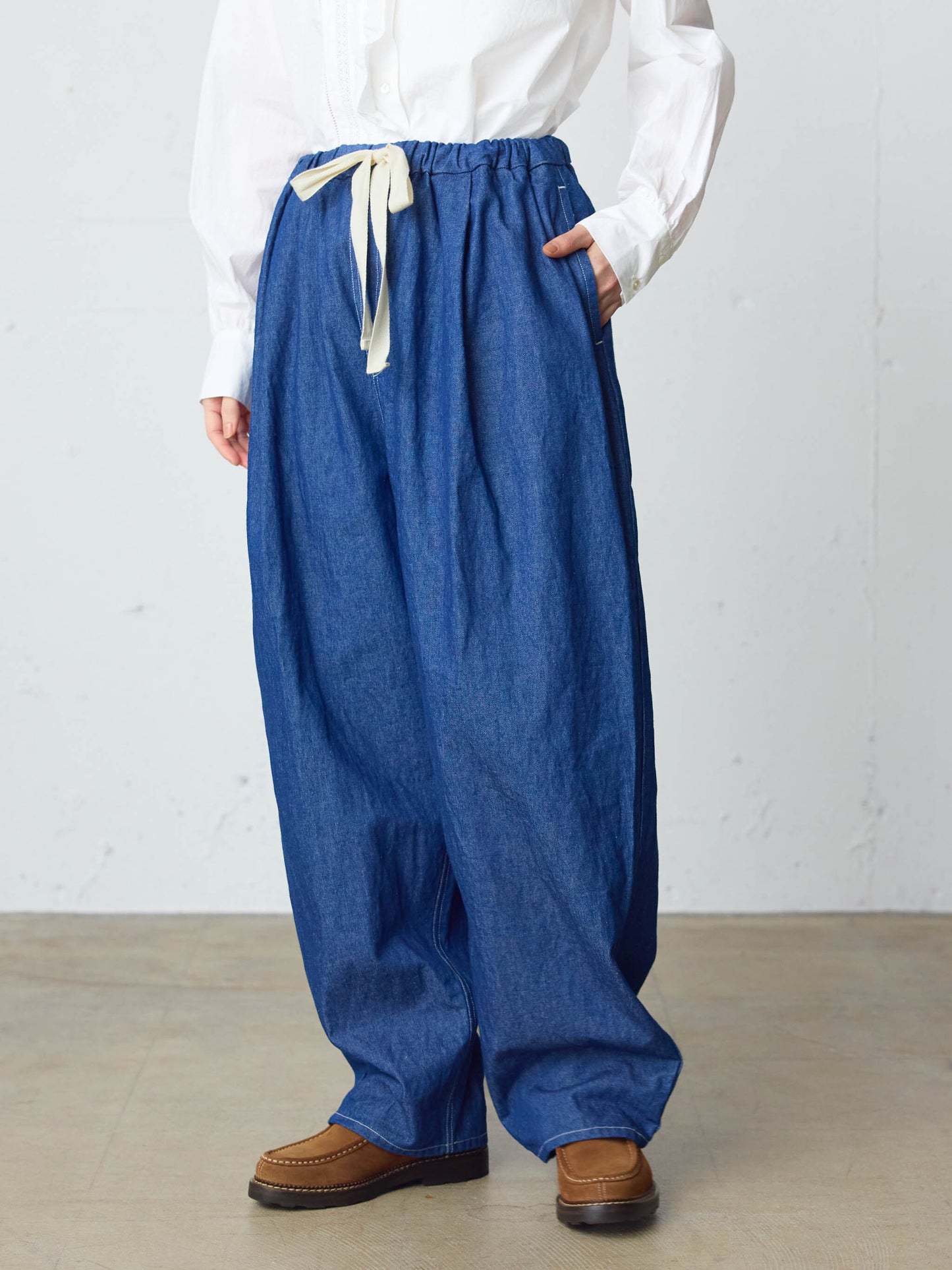 wide tapered denim