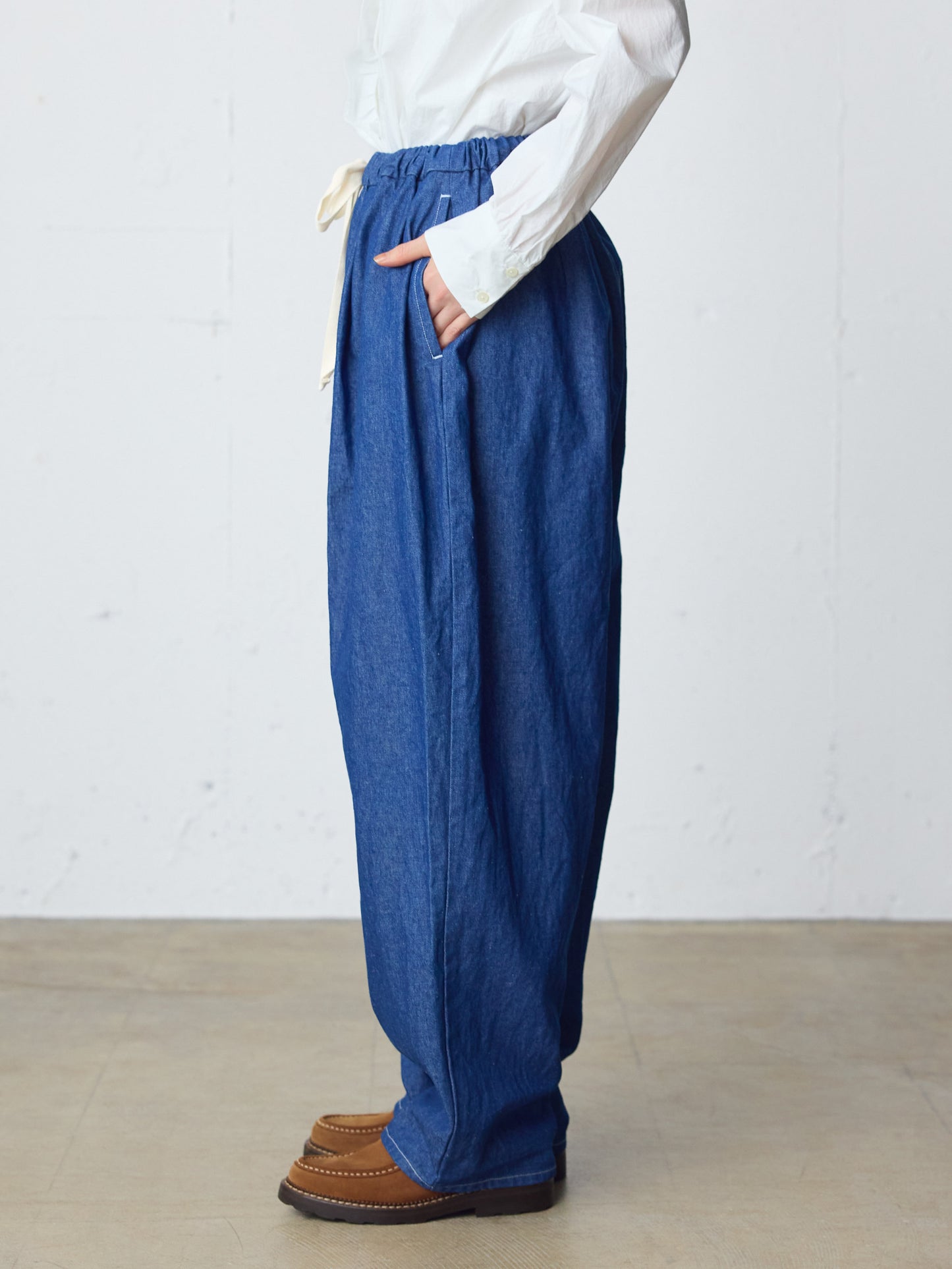 wide tapered denim