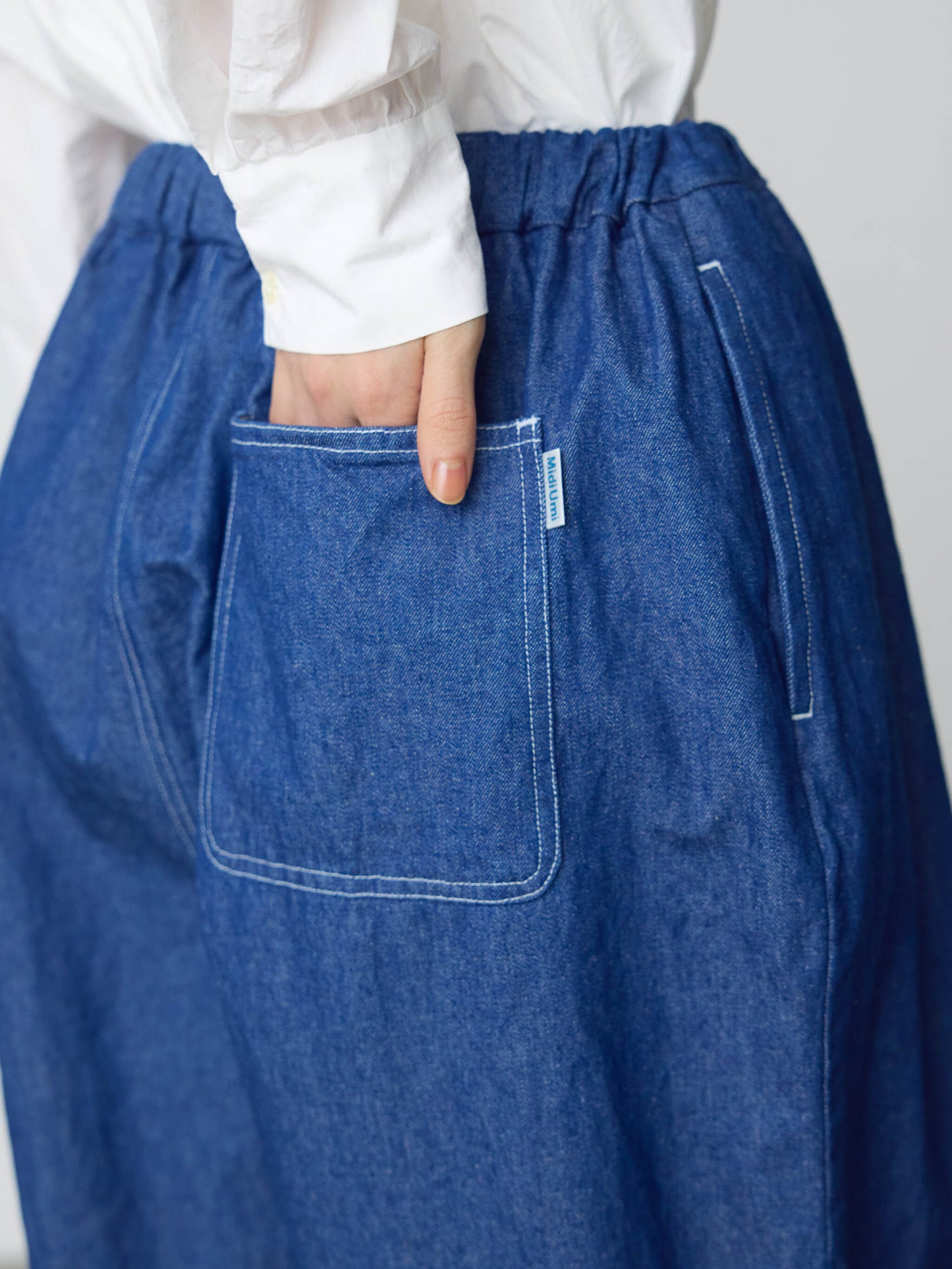 wide tapered denim