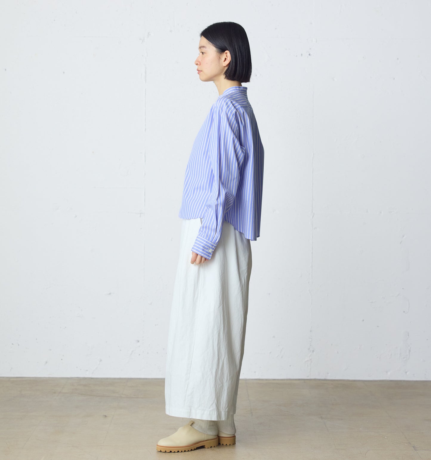 wide tuck denim