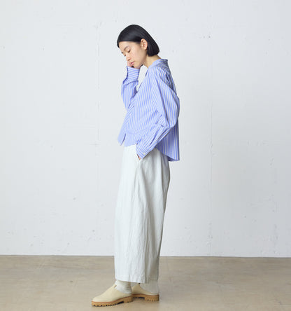 wide tuck denim