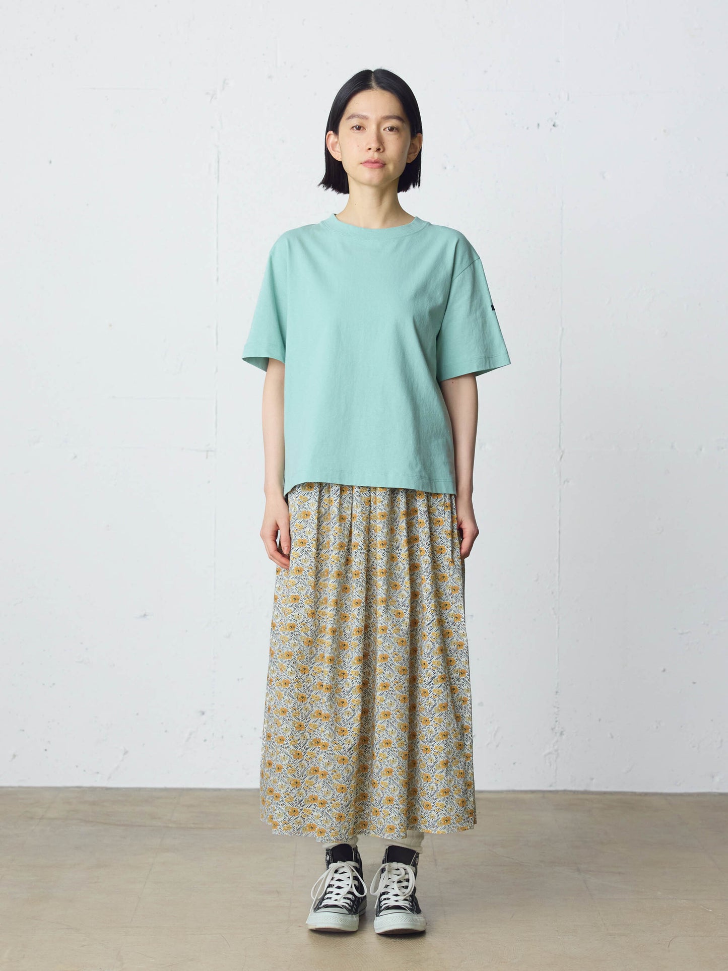 LIBERTY print farmer's skirt