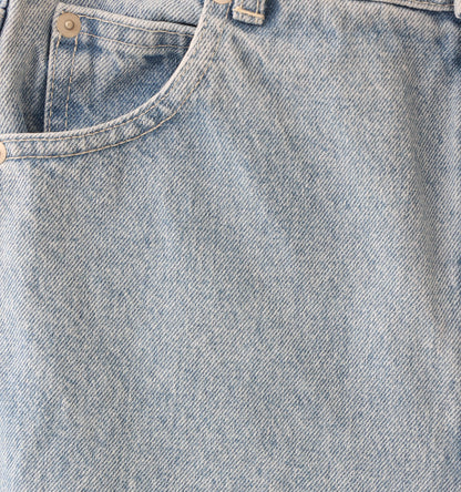 hi-waist curved denim