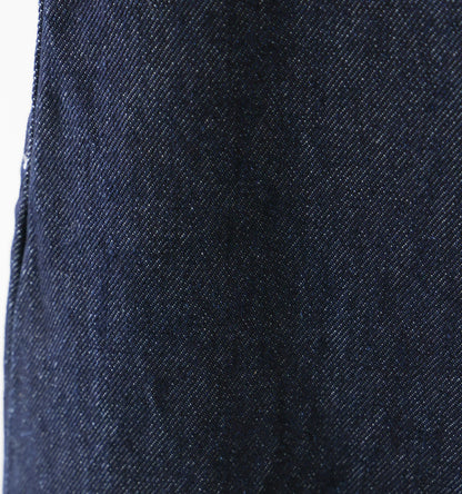 hi-waist curved denim