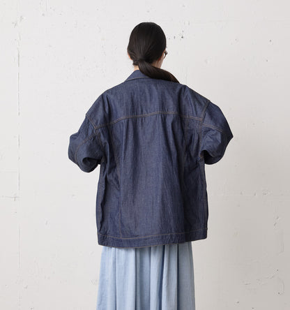 wide denim jacket