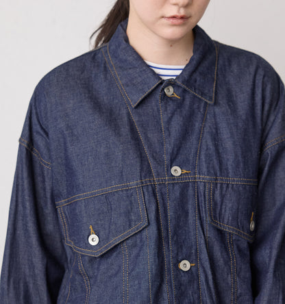 wide denim jacket