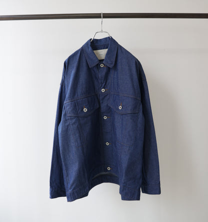 wide denim jacket