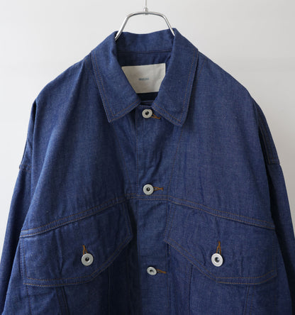 wide denim jacket