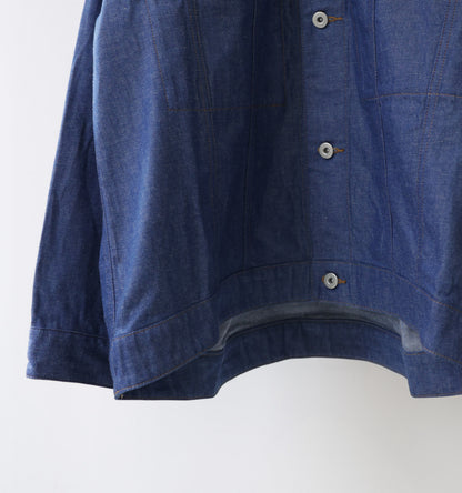 wide denim jacket