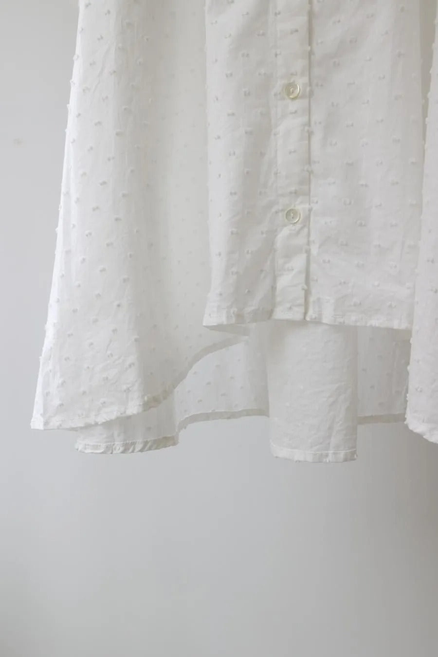 half sleeve dots A line shirt