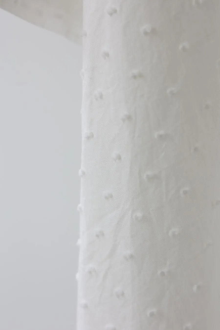 half sleeve dots A line shirt