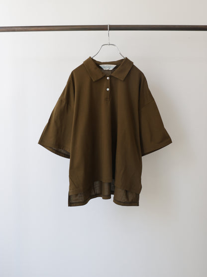 wide polo pullover