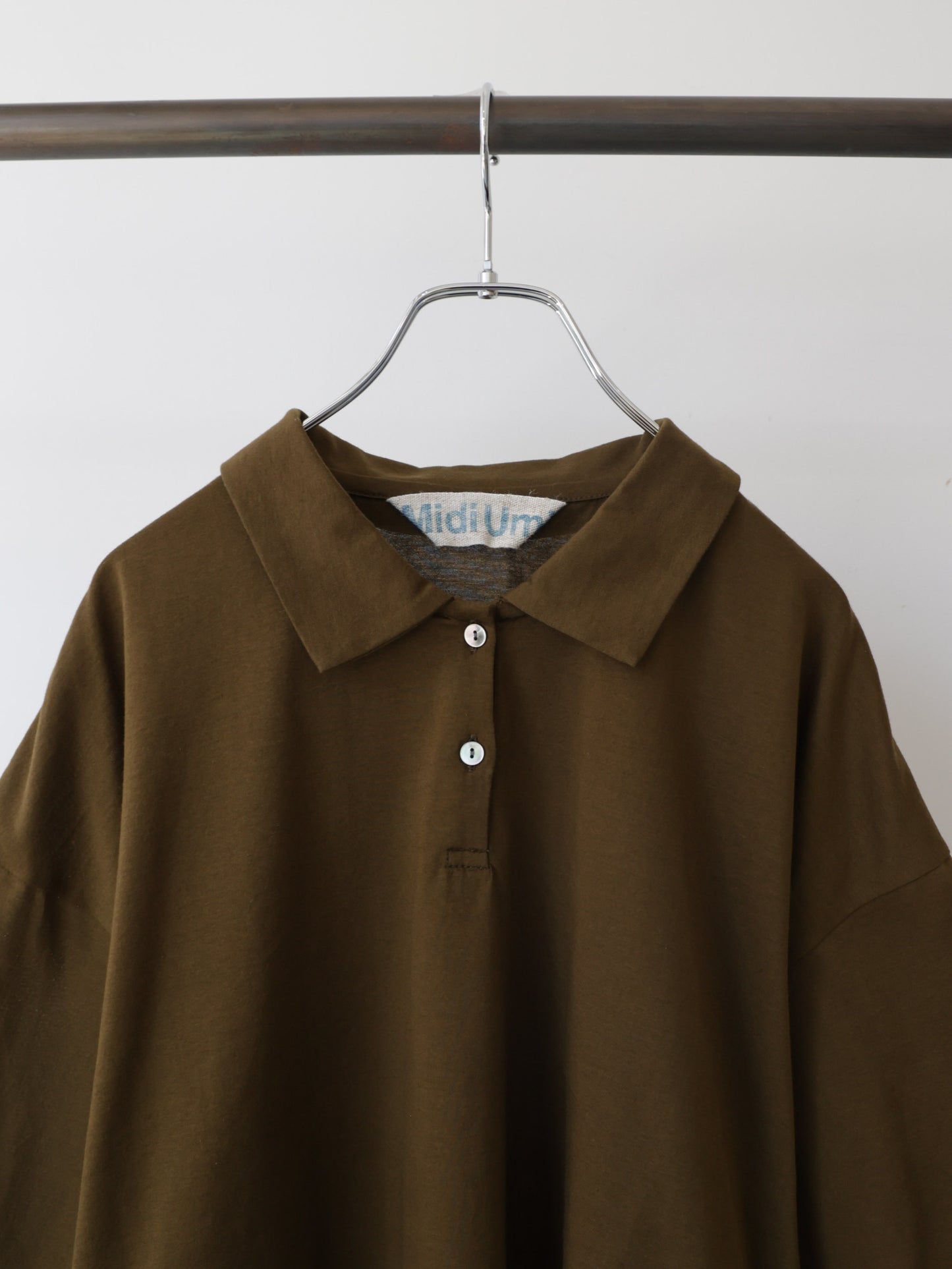 wide polo pullover
