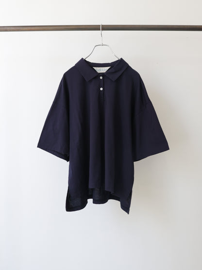 wide polo pullover