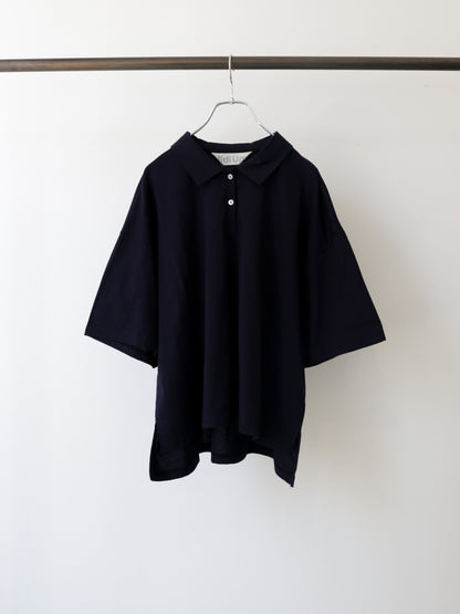 wide polo pullover