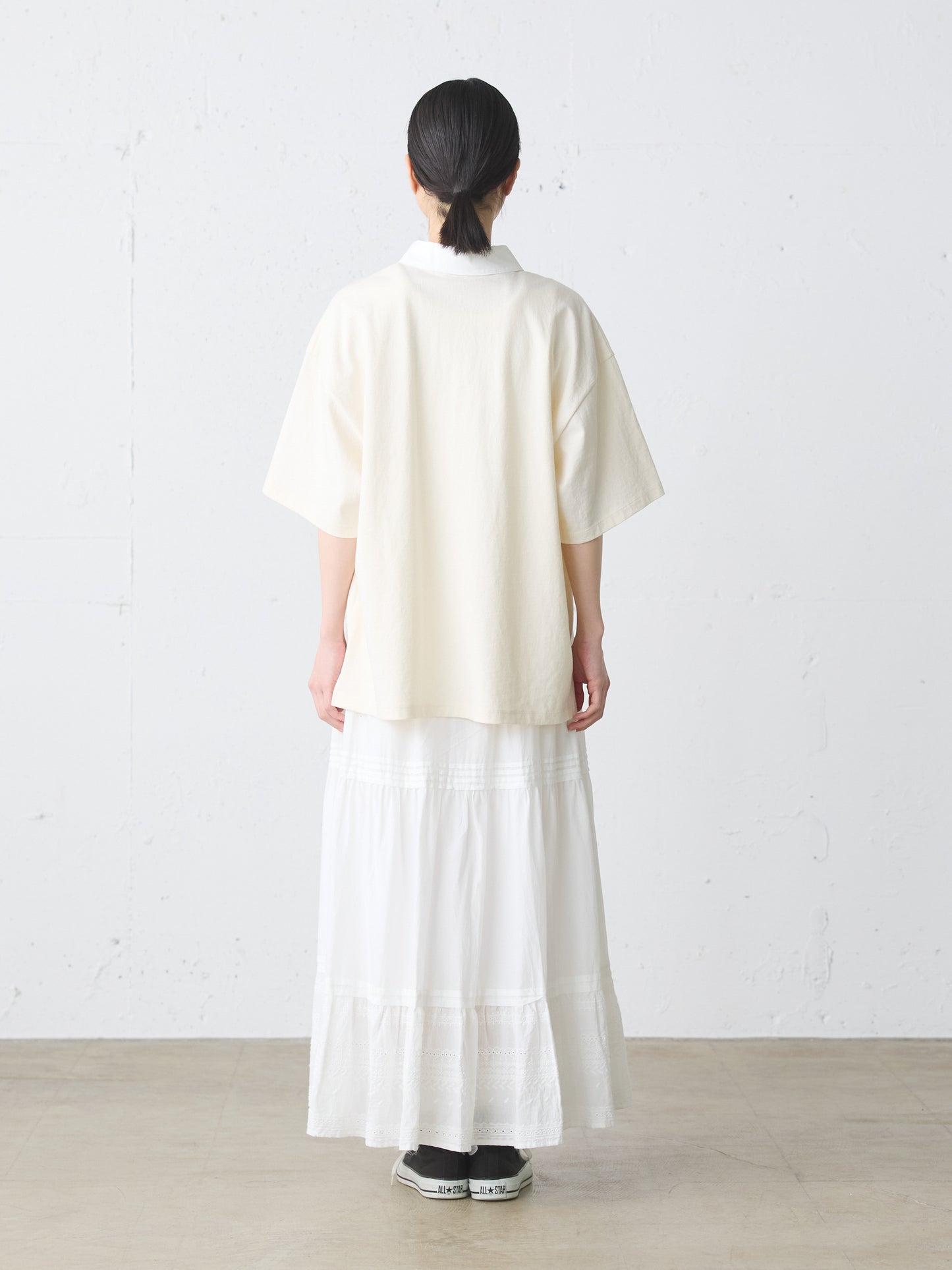 wide polo pullover