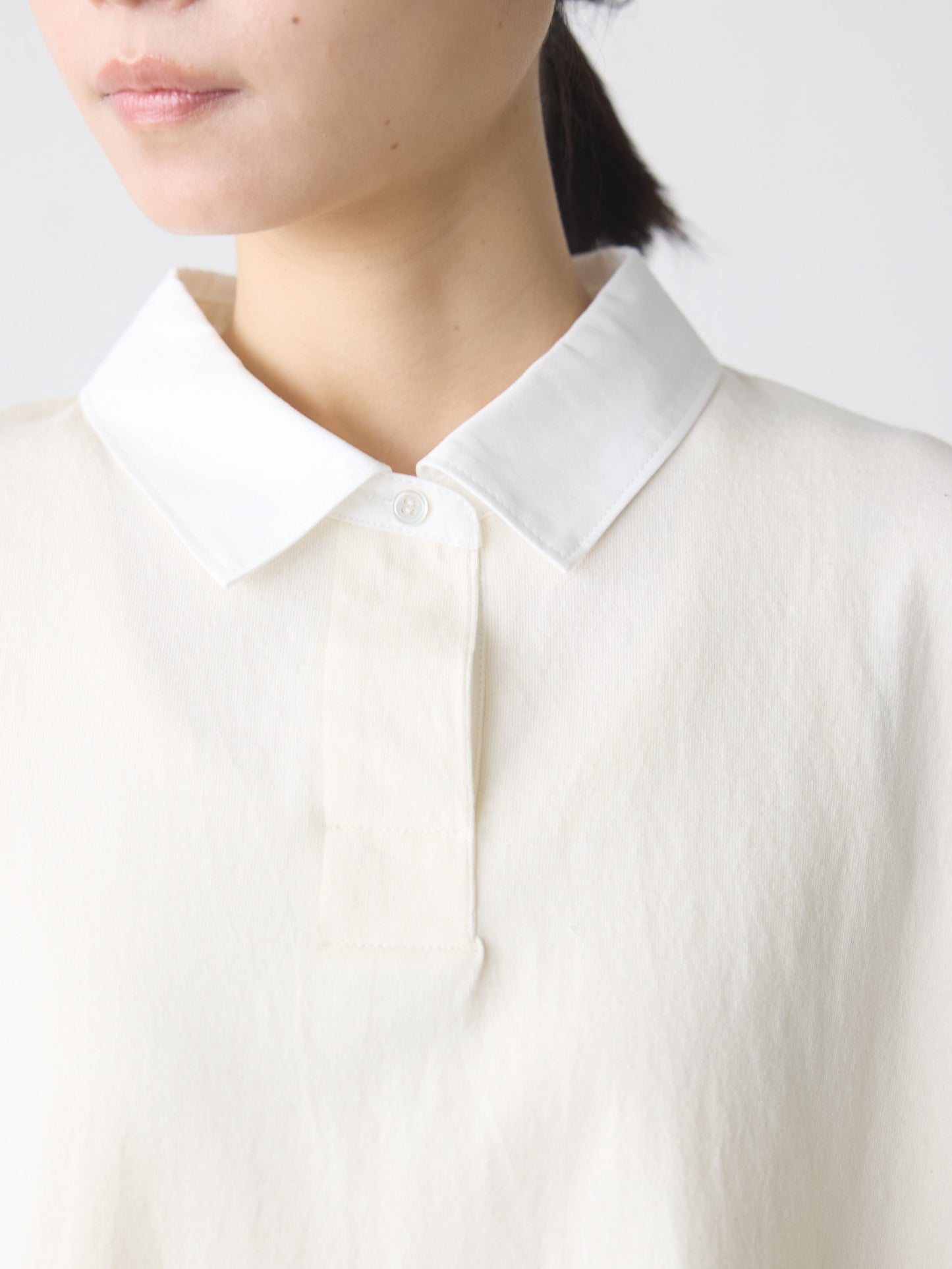wide polo pullover