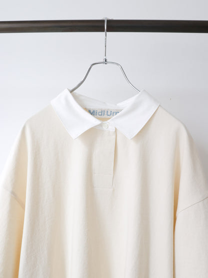 wide polo pullover