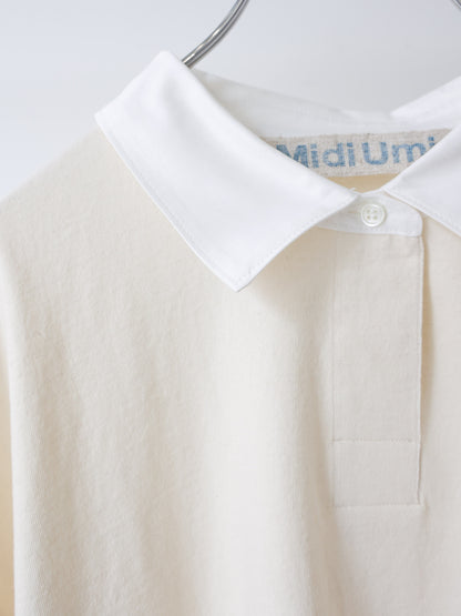 wide polo pullover
