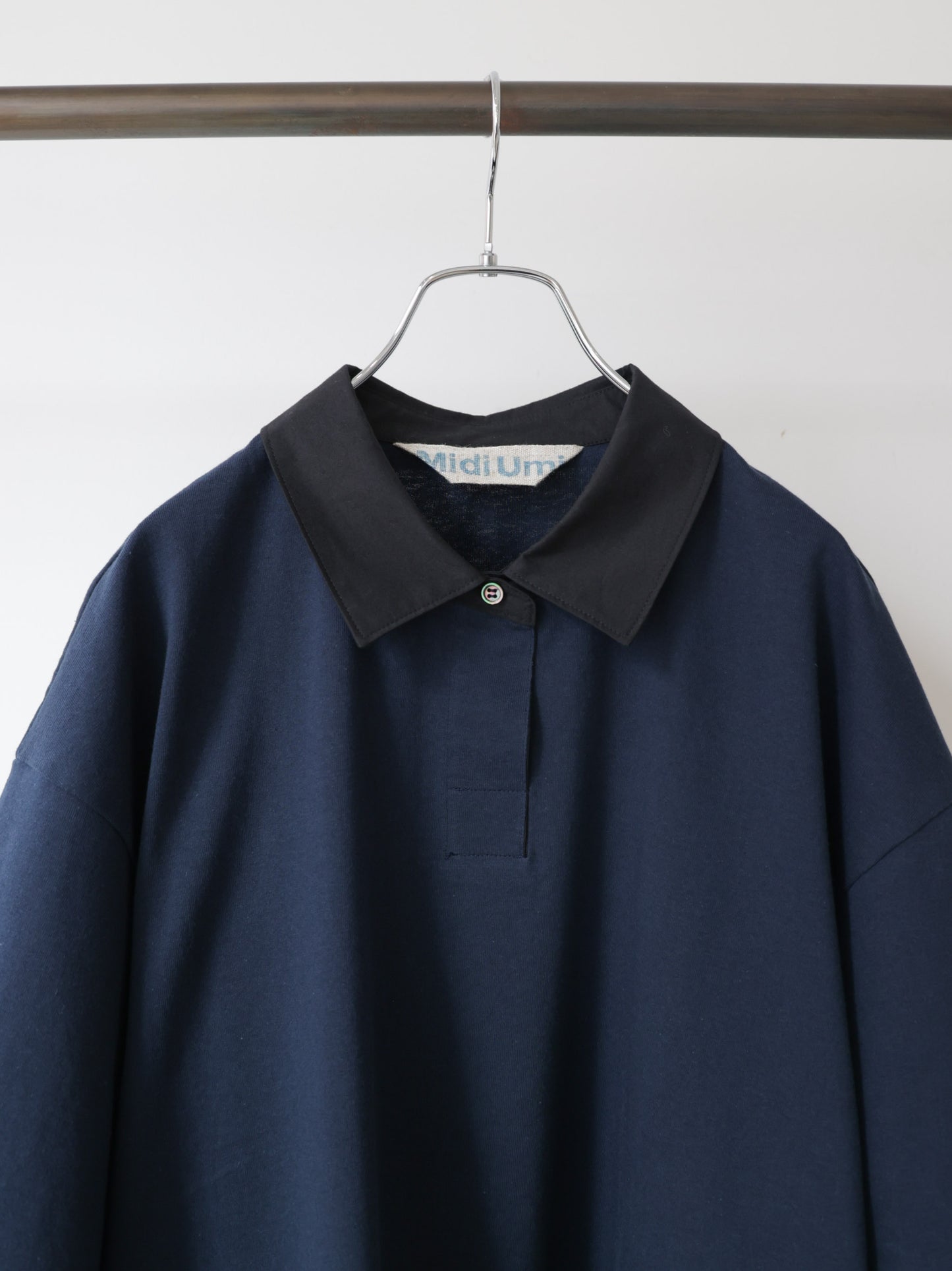 wide polo pullover