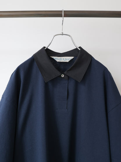 wide polo pullover