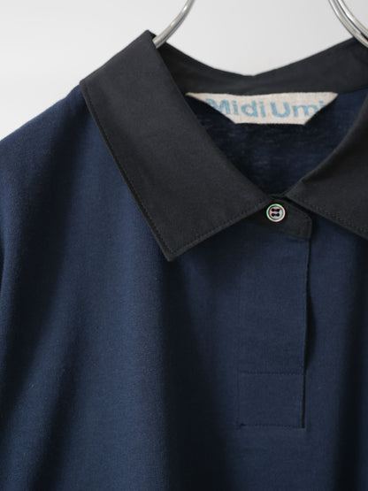 wide polo pullover