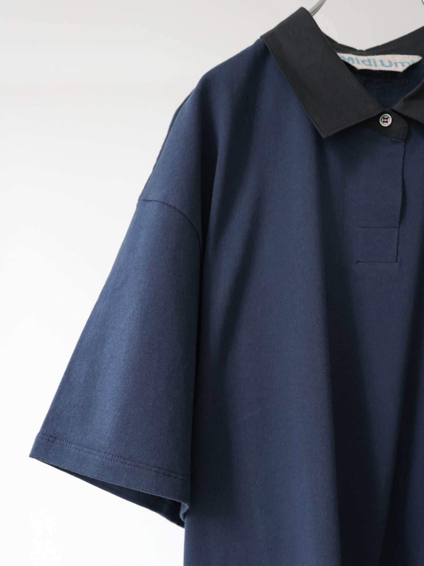 wide polo pullover