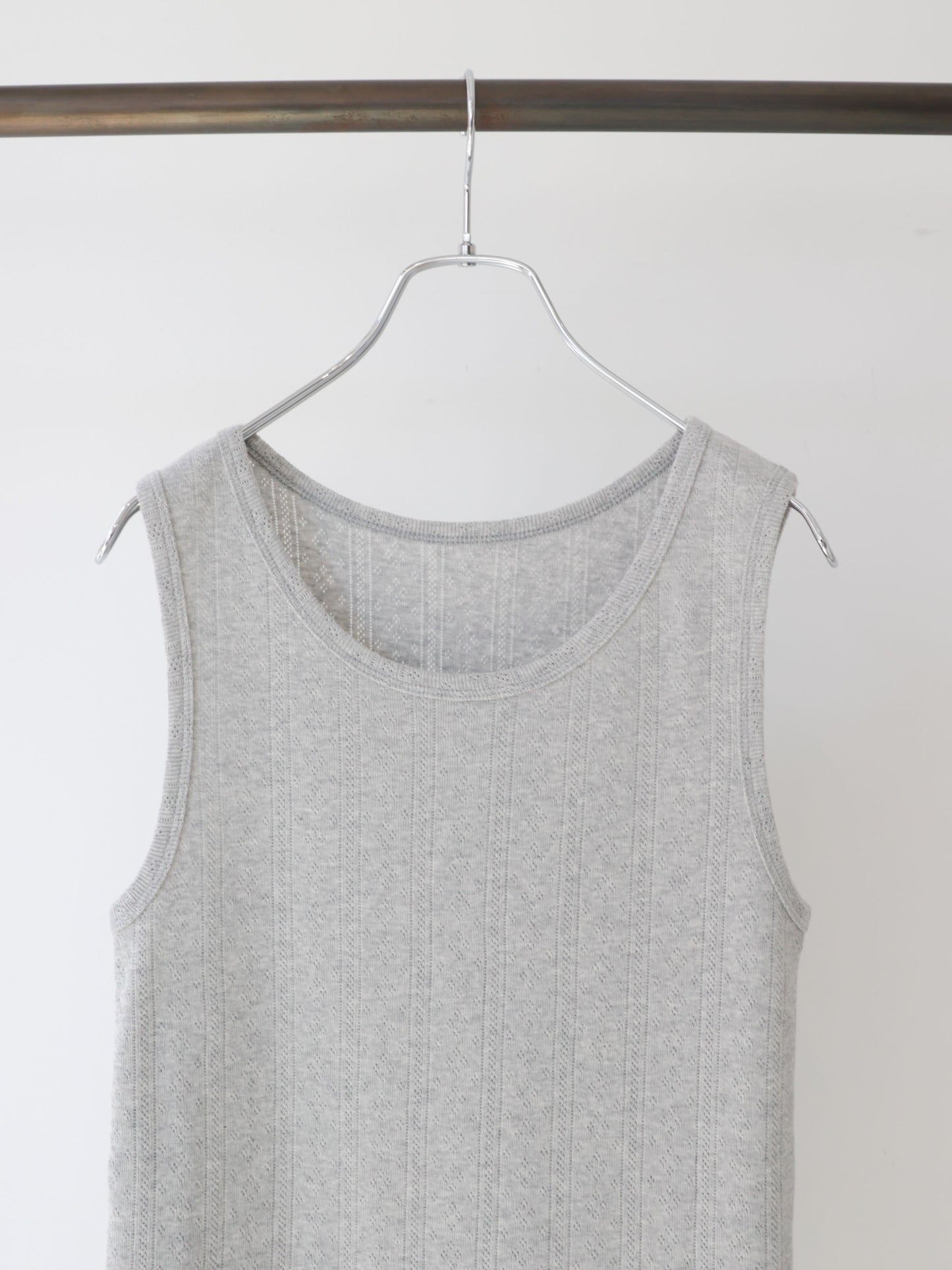 eyeret mesh tank top