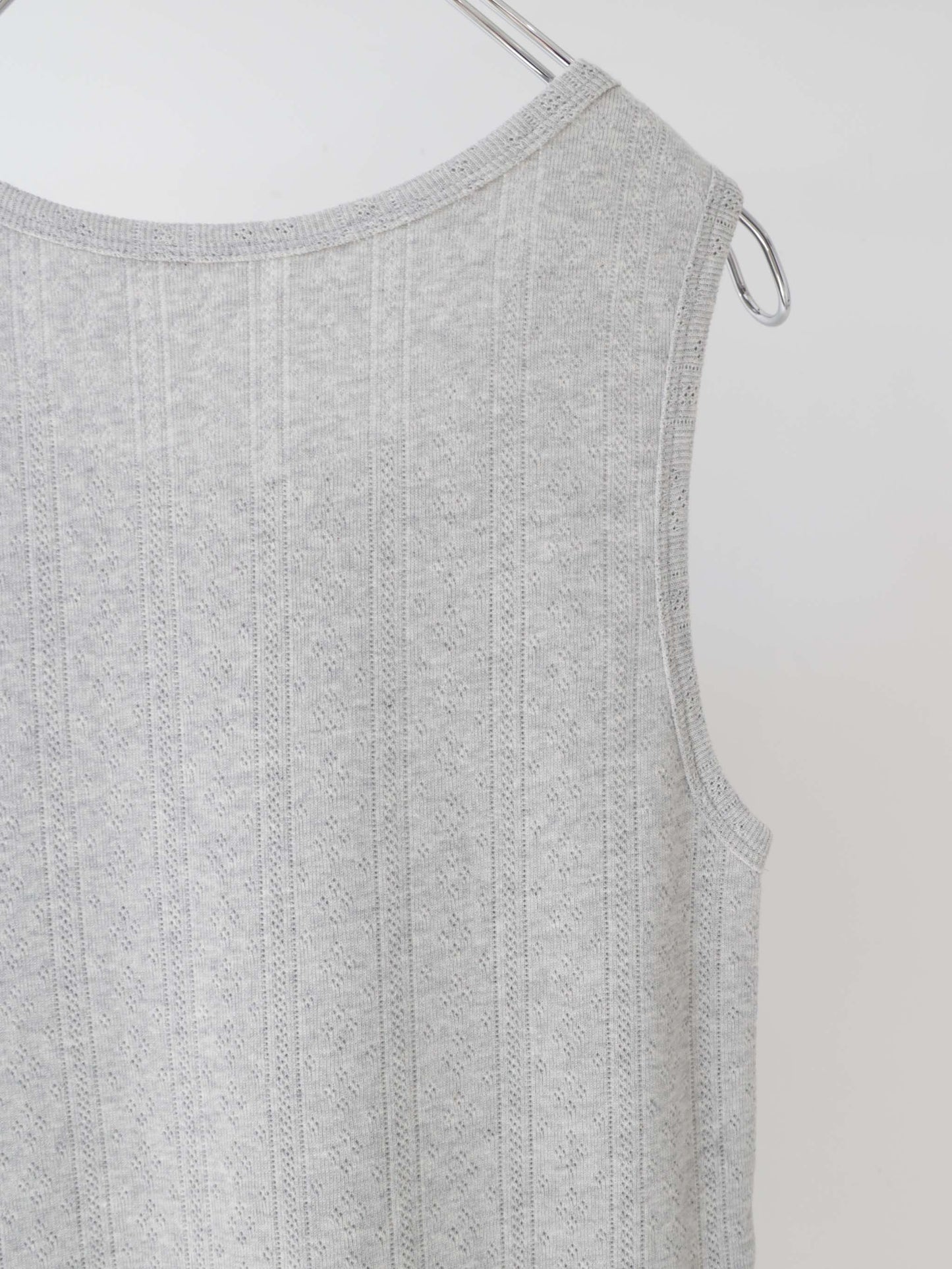 eyeret mesh tank top