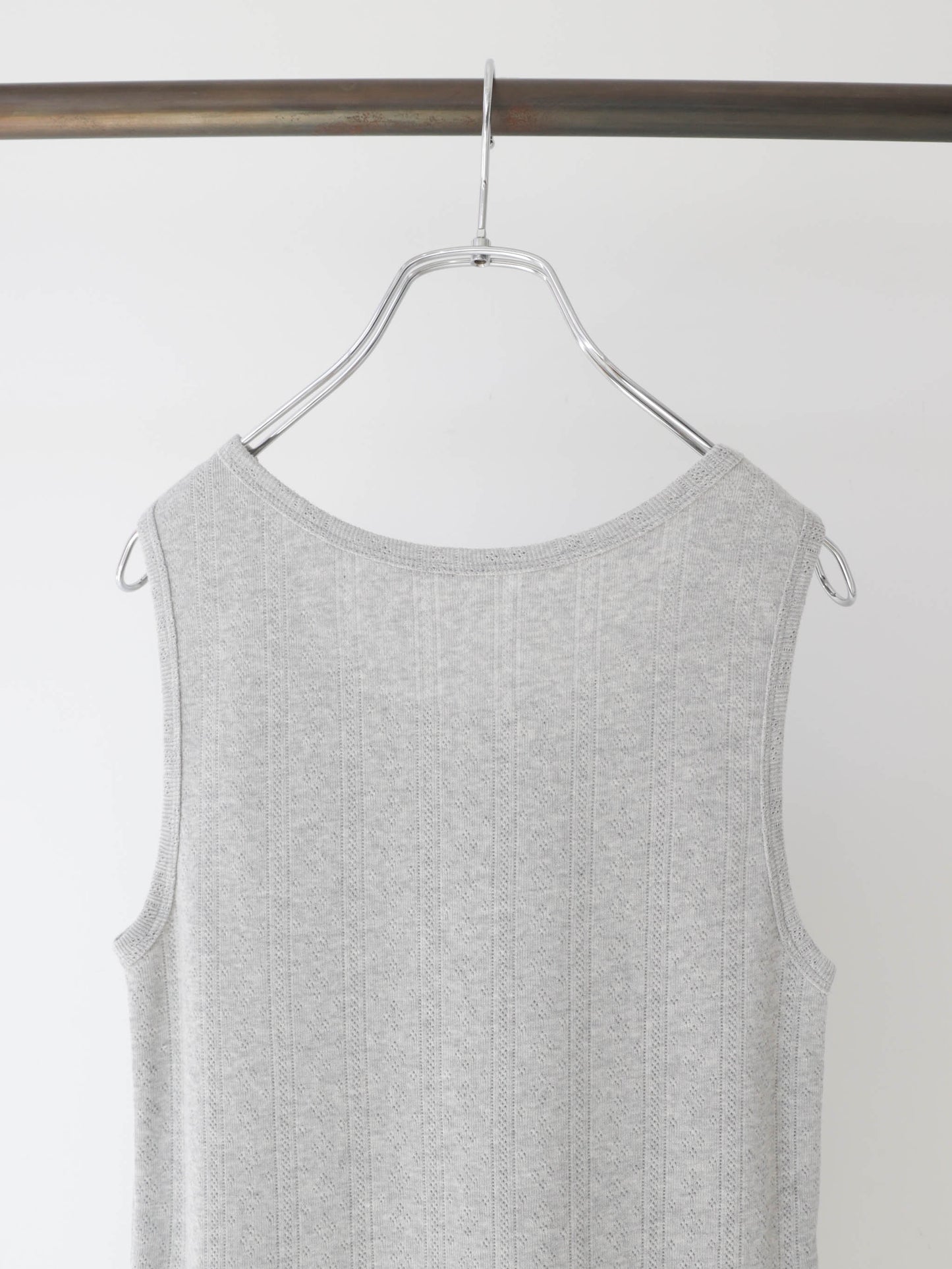 eyeret mesh tank top
