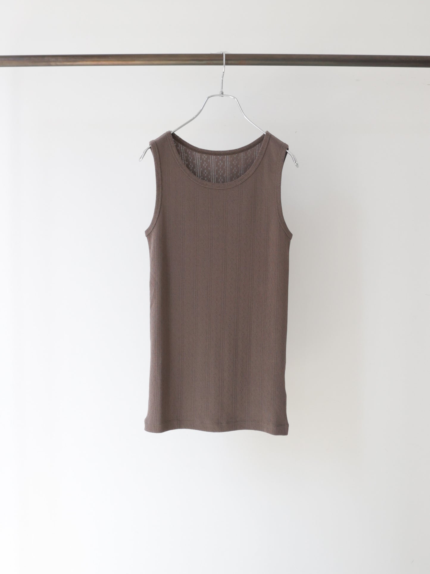 eyeret mesh tank top